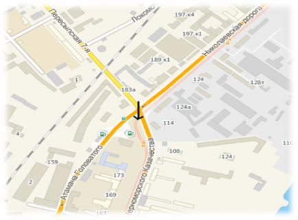 Megaboard A in Odessa st. Cernomorskogo kazacestva, 177. scheme