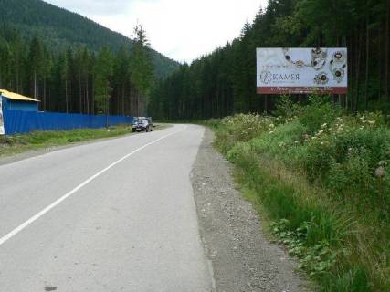 Billboard A in Bukovel, 3x6  Trasa N-09 Mukacevo-L'viv, doroga vid Bukovela do Ivano-Frankivs'ka (s.Polanica), navproti perevernutoi hati, suvenirnij rinok, 3 km 900 m vid Bukovela, napramok ruhu na Ivano-Frankivs'k Photo 1