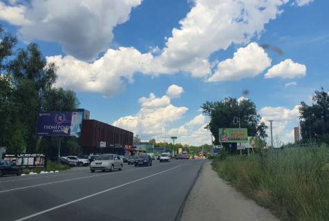 Billboard A in Kryukivshchyna, Board 3x6м  вул. В. Стуса, перед поворотом на вул. Вишнева, ФГ "Камелія"- с. Крюківщина, зупинка, 50м. до "Фора", Піца "Полі", направлення на Київ Photo 1