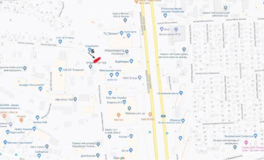 Prismatron, Prism B in Petropavlivska Borshchagivka, Prismavision 3х6  вул. Кришталева,6 (Петропавлівська Борщагівка) -"Епіцентр"/БудМайдан/Меблеве Містечко - 613292 scheme