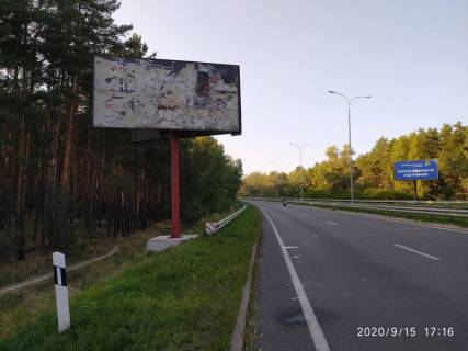 Billboard B in Vishgorod, Board 3x6м  Vst. Bogatirs'ka,  a/d "Kiiv-Ivankiv-Ovruc", R-02 km 28+900 pravo, napravlenna z Kieva Photo 1
