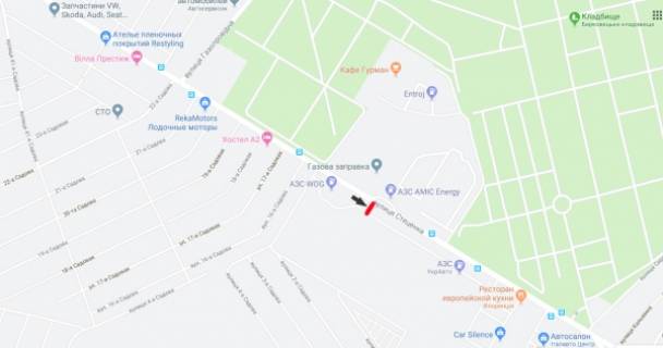 Prismatron, Prism A in Kyiv, Prismavision 3х6  ул.Стеценко, возле АЗС "WOG", напротив АЗС "AMIC" - 557466 scheme