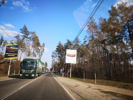 Billboard A in Bucha, Board 3x4м  Автодорога Київ - Ковель, вул. Шевченко, біля Ресторану "Отаманша", в напрямку  м. Київ Photo 1