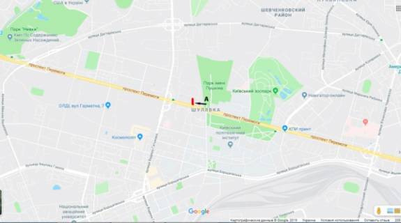 Scrolller, Scroll A in Kyiv, скролл 3.14*2.3  prosp. Pobedy, 41, naprotiv "BrokBiznesBank", napravlenie iz centra - 452904 scheme