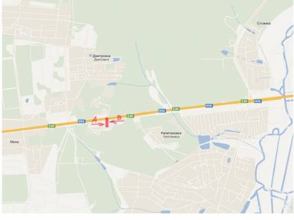 Billboard B in Kapitanivka, Board 3x6м  Житомирська траса / с. Капітанівка - 24 км  (з Києва) scheme