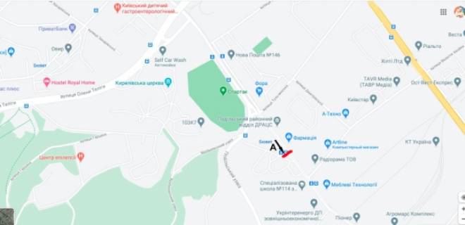 Scrolller, Scroll A in Kyiv, скролл 3.14*2.3  вул. Кирилівська (Фрунзе), 99/1 (на зупинці)- вул. Вікентія Хвойки - 557669 scheme