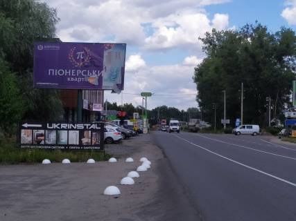 Billboard B in Vishnev, Board 3x6м  st. V. Stusa/ st. Cornovola, 46, do 50m. magazinu "FORA", Magazin "Romstal", AZS "KLO - BorsBurger", "Viradoor"-magazin dverej, ZK "Cerri Taun", napravlenna na Krukivsinu Photo 1