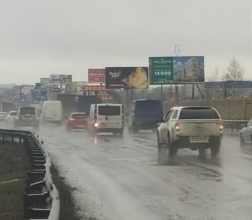 Billboard A in Kyiv, Board 3x6м  вул. В. Кільцева дорога, перед розворотом, навпроти Церкви "Мармонов", ЖК "Щасливий", Маг. Меблів "IDyvan", в бік Теремків, Одеської площі Photo 1