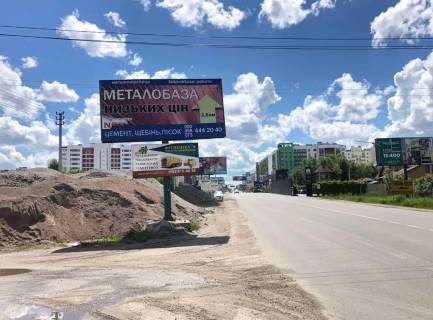 Billboard B in Vishnev, Board 3x6м  st. V. Stusa, 44, navproti "Novus", "Stolicna Uvelirna Fabrika", ZK "Bavaria City", ZK "NOVOBUD", ZK "Pioners'kij", Klinika plasticnoi hirurgii Dok. Ivancuka, v bik s Krukivsina Photo 1