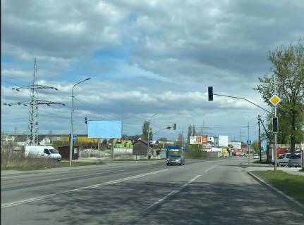 Billboard B in Svyatopetrivske, Board 3x6м  st. Kiivs'ka, povorot na st. Prorizna, svitlofor, mag."Budivel'ni Materiali", v bik Visneve m Kiiv Photo 1