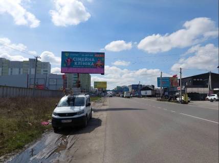 Billboard B in Vishnev, Board 3x6м  st. V. Stusa, 8 / st. Dzerel'na, poruc iz Sant. salon "UKRINSTAL", poruc zupinka ta Magazin "Fora", ZK "Agam","AVTOAPTEKA XL" - Avtomarket,  350m do  rozv'azki  v z st. V. Cornovola AZS "KLO", v bik m Kieva Photo 1