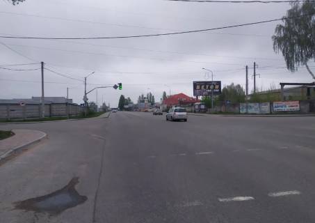 Billboard A in Svyatopetrivske, Board 3x6м  st. Kiivs'ka/st. Industrial'na, svitlofor, perehresta, zupinka "Asfal'tnij zavod", "Car service", Restoran "Dal'nij kordon" Photo 1