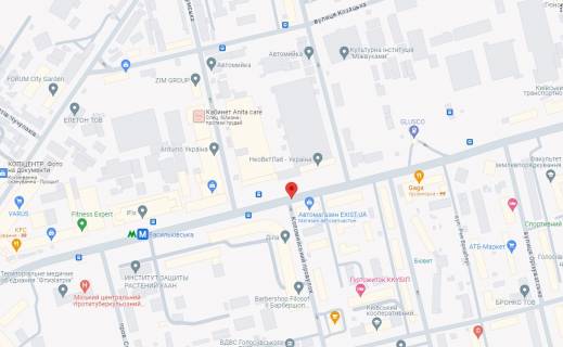 Billboard A in Novosilki, Board 3x6м  st. Vasil'kivs'ka, 79/ prov. Kolomijs'kij, bila Avtomagazin "EXIST.UA",  do 100m. st. m. Vasil'kivs'ka, zupinka Fabrika "Kianka", poruc "Dila",  v bik do metro scheme