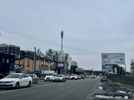 Billboard A in Vishnev, Board 3x6м  Vst. Stusa, 16, bila  TRC "RarkSmall", ZK "Agam", navproti "ATB-Market", "UKRINSTAL", "Taunhausi vid Dniprobud", na viizdi z s. Krukivsina, vizd v m. Visneve, v bik m. Kiiv Photo 1