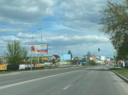 Billboard B in Svyatopetrivske, Board 3x6м  st. Kiivs'ka, svitlofor, pered povorotom na Svatopetrivs'ke, "Avtoluks Ekspres Posta" na st. Boars'ka, v bik m Visneve m Kiiv Photo 1