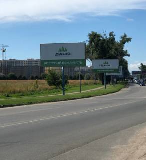 Billboard B in Sofiivska Borshchagivka, Board 3x6м  st. Soborna,  bila  ZK "Sense City", navproti  AZS "Sofiivs'ka", Park-pam'atka "Zelena brama", 400m za povorotom na st. Zelena, v napramku  iz m.  Kiiv Photo 1