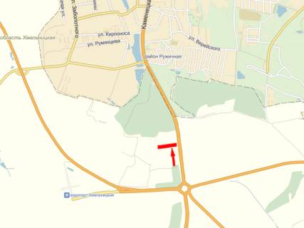 Billboard B in Khmelnitsky, 3x6  Kam'anec'ke sose, trasa H03, Torgovij kompleks "Bazar-Karavan", No3 scheme