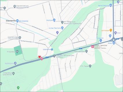 Billboard B in Khmelnitsky trasi, 3x6  L'vivs'ke sose, povorot na Sarovecku, (1), v'izd zi L'vova, Ternopola scheme