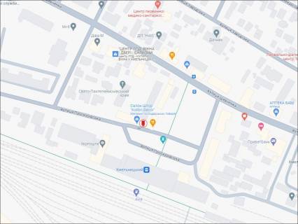 Billboard A in Khmelnitsky Проскурівська вул. 107 (біля ж/д вокзалу, кафе Мрія) №1 scheme