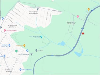 Billboard B in Khmelnitsky, 3x6  Trasa Zitomir - Cernivci N-03, navproti m-nu Sonacnij, viizd z m. Hmel'nic'kij, napramok z Rivnogo, Zitomira scheme