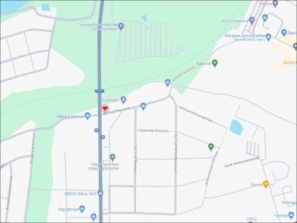 Billboard A in Khmelnitsky, 3x6  Zahidno-okruzna st. - Geologiv st., povorot na Recovij rinok scheme