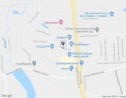 Prismatron, Prism A in Petropavlivska Borshchagivka, 6х3  s. Petropavlivs'ka Borsagivka na peretini                          st. Zovtneva / st. Kristaleva (bila "Epicentru") - 440931 scheme