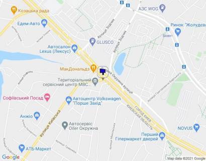 Billboard B in Sofiivska Borshchagivka, 6х3  Sofiivs'ka Borsagivka ,st. Kiivs'ka(poruc z servisnim centrom MVS) storona B scheme