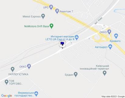 Billboard A in Vishnev, 6х3  m.Visneve, st.V.Cernovola,51 storona A , napramok v Kiiv scheme