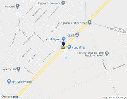 Billboard A in Chabani, 6х3  s. Cabani, Odes'ke sose, 8  (bila "Nova Linia") v napramku Kieva      scheme