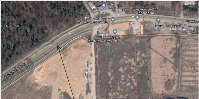 Billboard A in Sofiivska Borshchagivka, 6х3  s. Sofiivs'ka Borsagivka, st. Soborna, 350m za povorotom na st. Zelena, v napramku  Kieva , storona A scheme