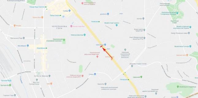 Cityscroll B in Kyiv, 1,2x1,8  Lesi Ukrainki bul'v. 20 scheme