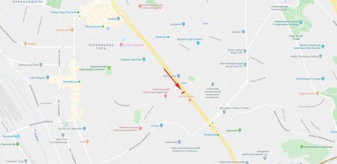 Billboard  in Kyiv, 1,2x1,8  50.4312379600, 30.5340728000, scheme