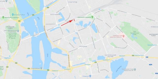 Billboard  in Kyiv, 3x6  50.4244677459, 30.6198449884, scheme