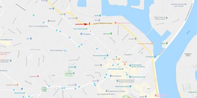 Billboard  in Kyiv, 3,14x2,3  50.4752172000, 30.5048270800, scheme