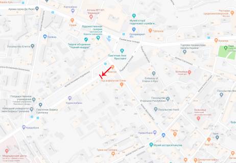 Cityscroll B in Kyiv, 1.2x1.8  Bul'varno-Kudravs'ka st.  3, ruh v napramku av. Peremogi scheme