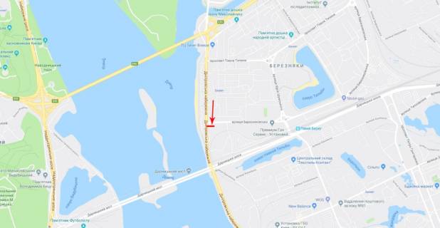 Prismatron, Prism B in Kyiv, 2x4  Dniprovs'ka naberezna /st. Bereznakivs'ka, 31, svitlofor, supermarket "Velmart" z centru - 183777 scheme