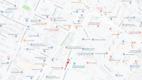 Cityscroll B in Kyiv, 1,2x1,8  Svatoslava Horobrogo st. 5 (Narodnogo opolcenna st. 5), ruh v napramku pl. Sevastopol's'ka scheme