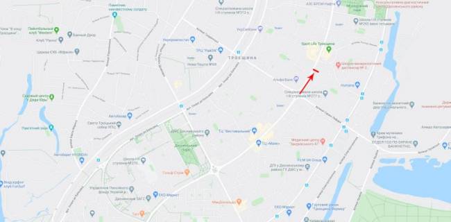 Billboard  in Kyiv, 3x6  50.5147925400, 30.6162782300, scheme