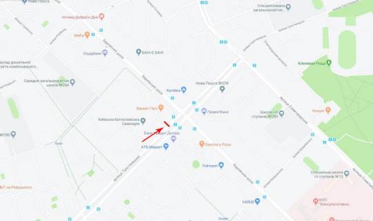 Billboard  in Kyiv, 3x6  50.4187846100, 30.6541081100, scheme