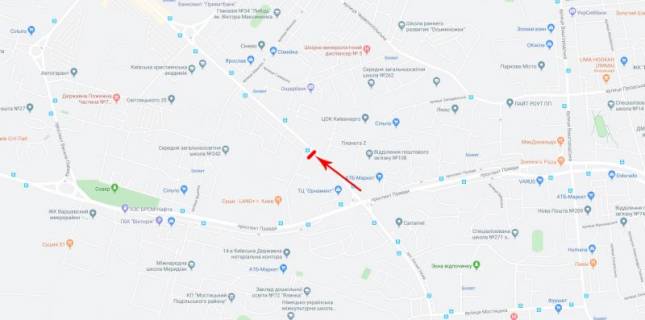 Billboard  in Kyiv, 3x6  50.5061113735, 30.4360966116, scheme