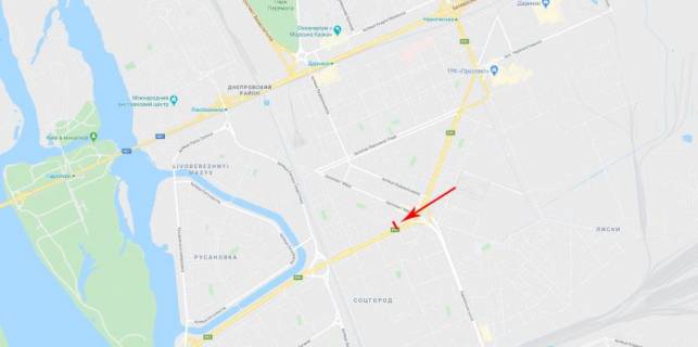 Prismatron, Prism A in Kyiv, 3x6  Sobornosti (Vozz"ednanna) prosp.  8/2, ruh v napramku mostu Patona - 368072 scheme