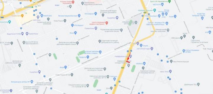 Billboard  in Kyiv, 3x6  50.4495063500, 30.6297150400, scheme