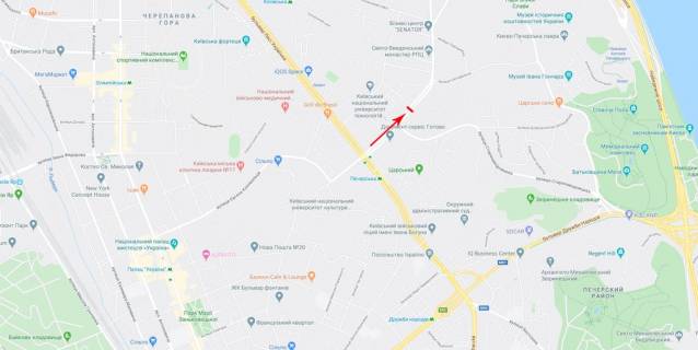 Citylight A in Kyiv Almazova generala st. 4-A scheme