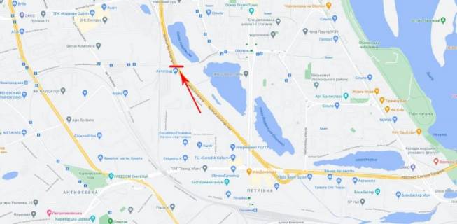 Billboard  in Kyiv, 8x2  50.4998370300, 30.4860282300, scheme