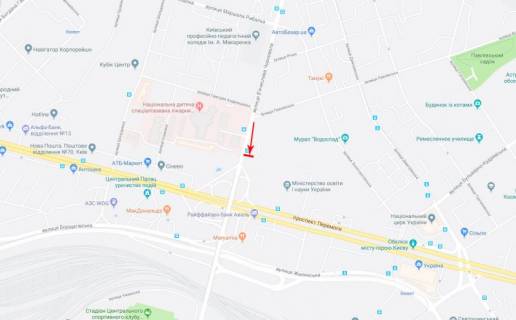 Billboard  in Kyiv, 3,14x2,3  50.4503012100, 30.4833612800, scheme