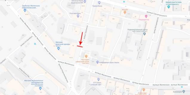 Cityscroll A in Kyiv, 1,2x1,8  Tarasivs'ka st. 38, ruh v napramku st. Zilans'ka scheme