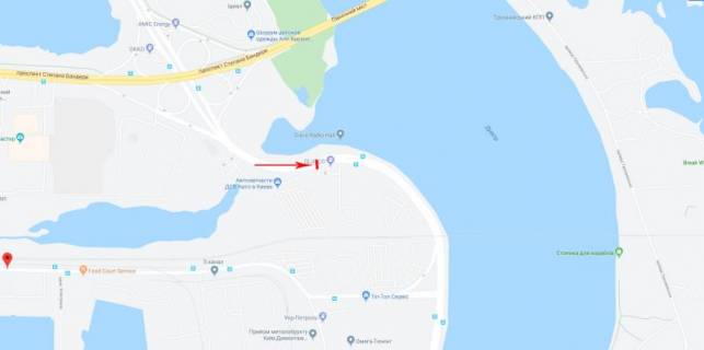 Billboard  in Kyiv, 3x6  50.4856473390, 30.5321611323, scheme