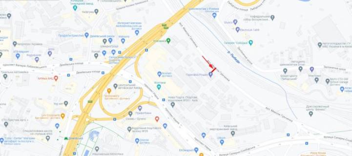 Billboard  in Kyiv, 3x6  50.4069879426, 30.5247160746, scheme
