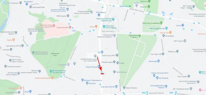 Billboard  in Kyiv, 3,14x2,3  50.4657390400, 30.4471649500, scheme