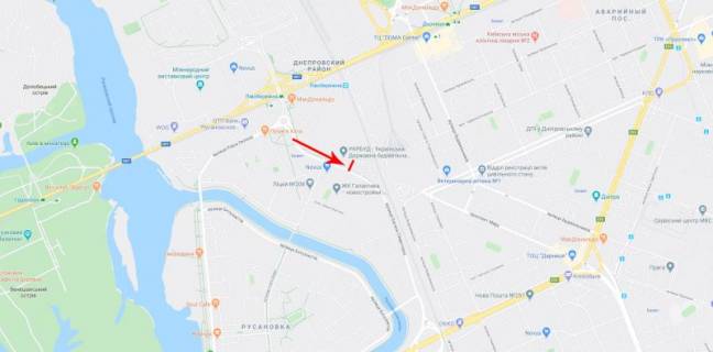 Prismatron, Prism B in Kyiv, 3x6  Sverstuka Evgena st. 23, ruh v napramku Sobornosti pr-t. - 319081 scheme